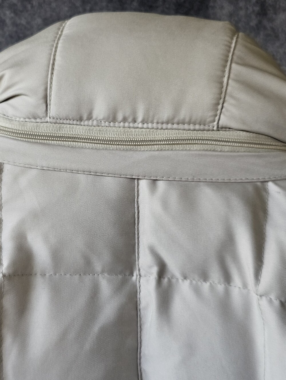 Calvin Klein Duck Down Puffer Jacket XS Ivory Genuine Raccoon Fur Trim EUC - Picture 6 of 12